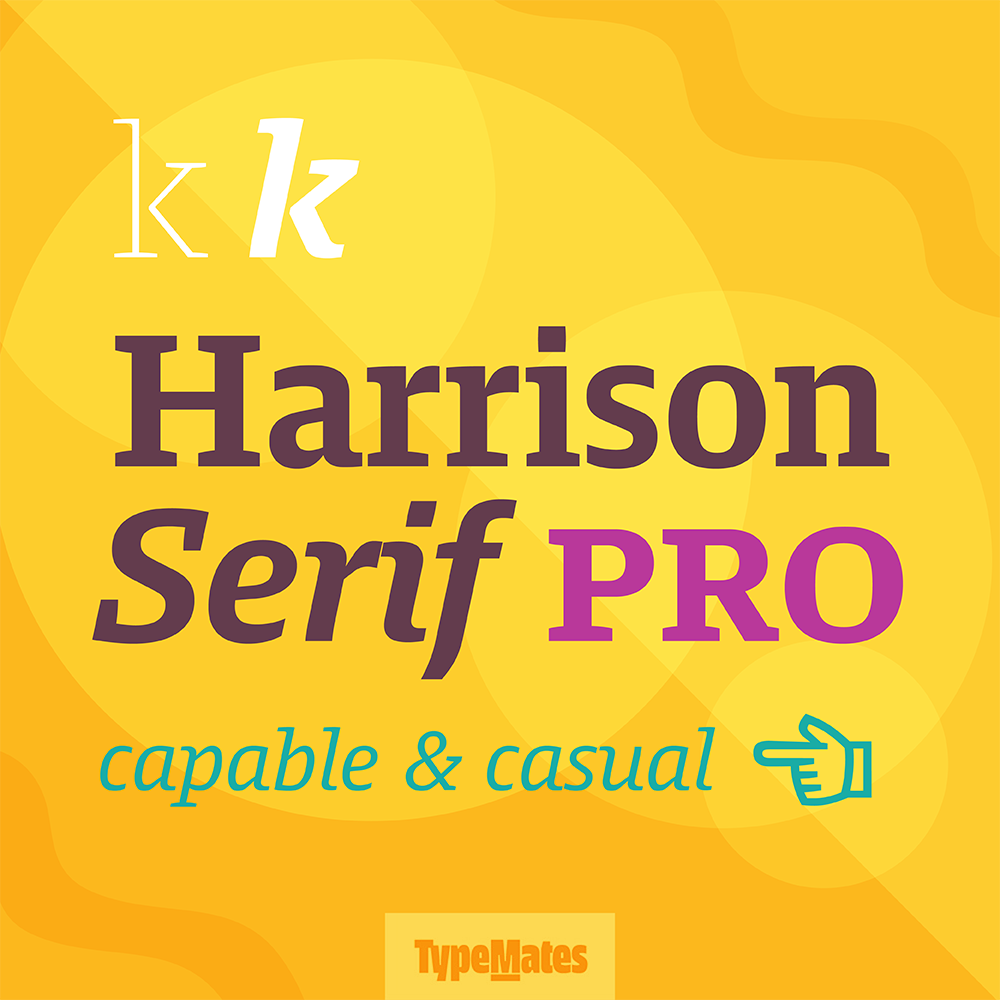Harrison Serif Pro Poster