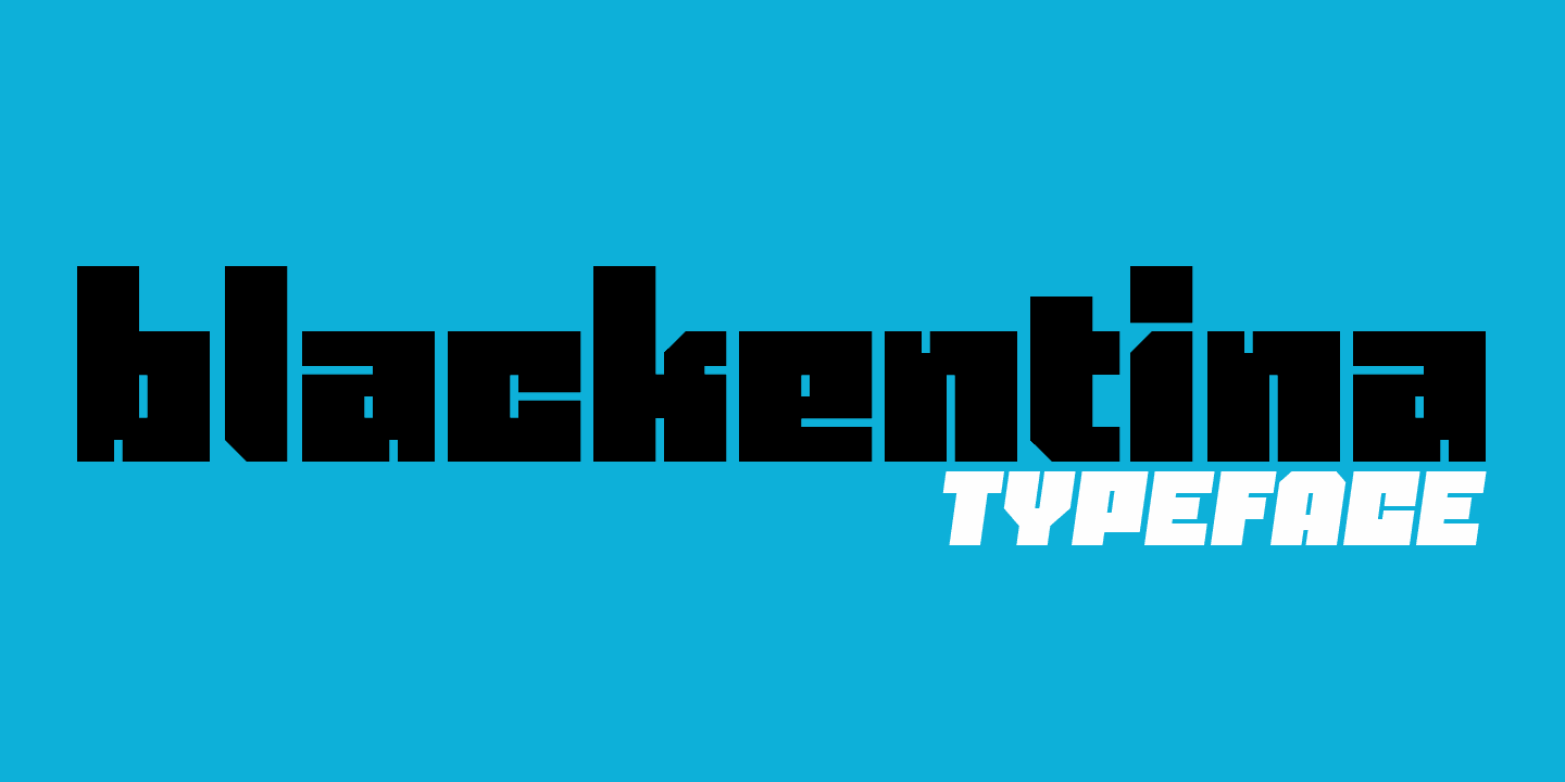 Blackentina 4F font family