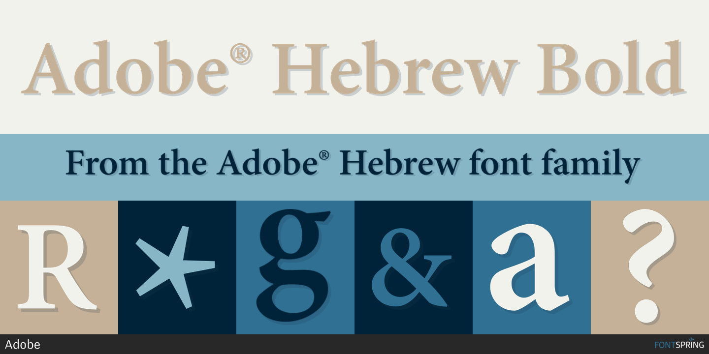 adobe hebrew italic font free download