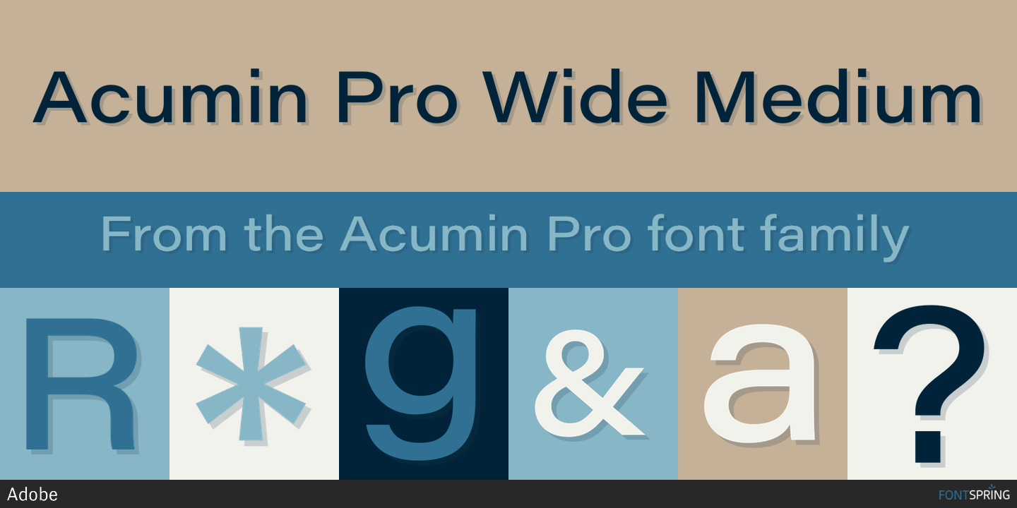 acumin pro wide font free download