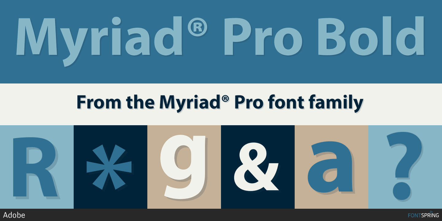 Fontspring | Myriad® Pro Fonts by Adobe