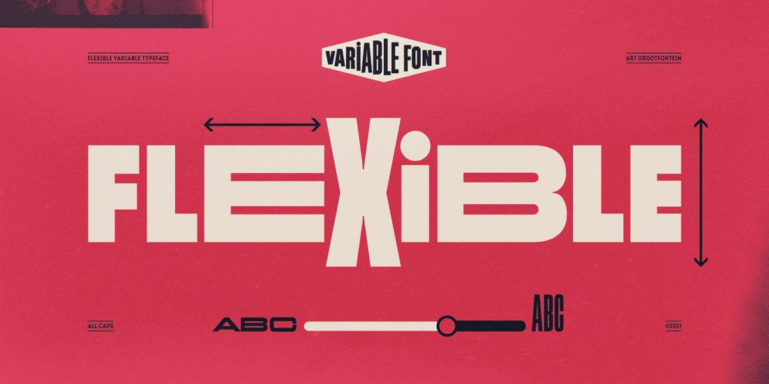 Flexible Variable Font Poster