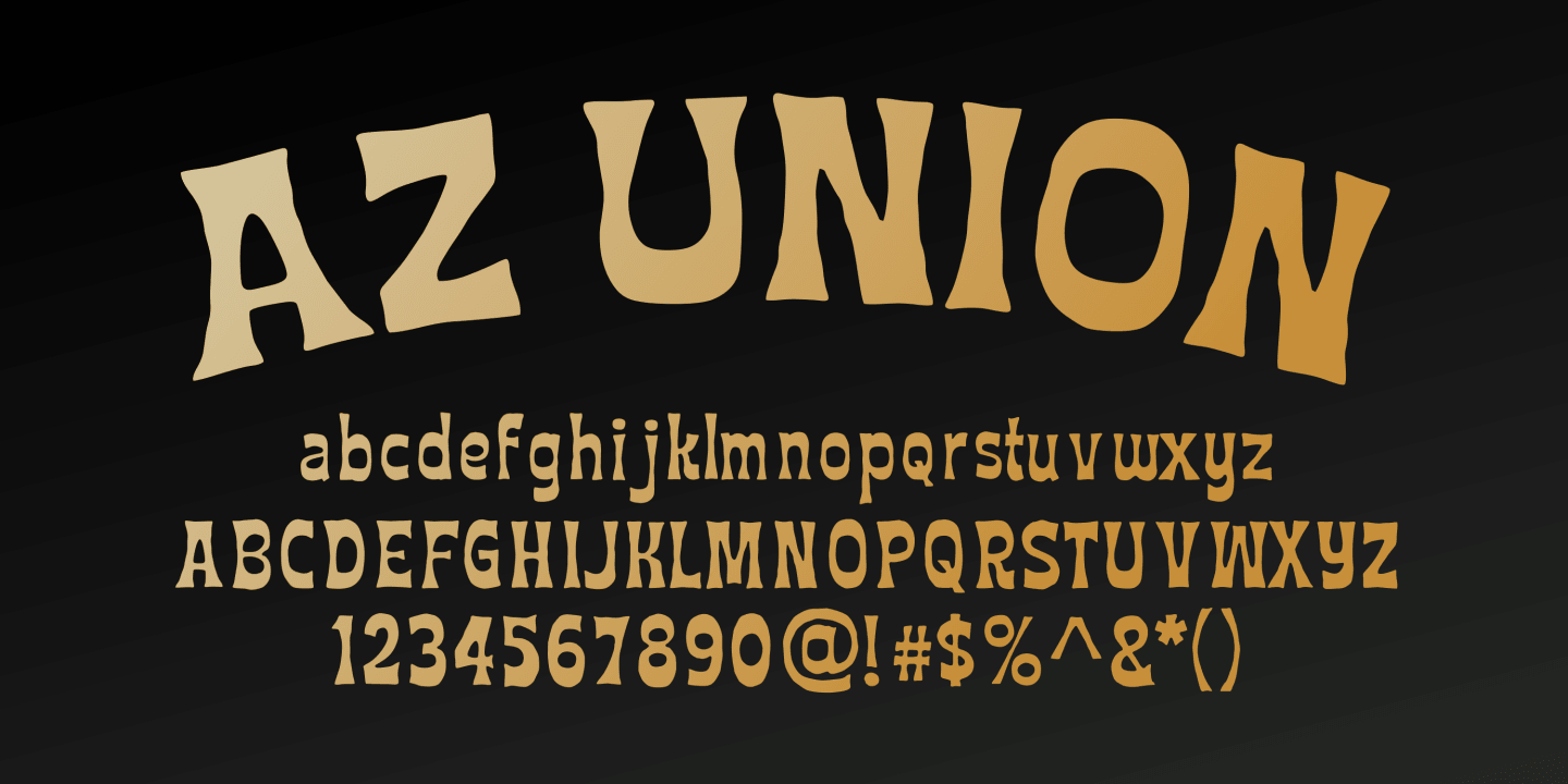 AZ Union font family