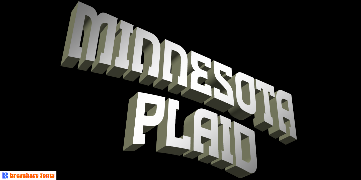 Minnesota Plaid font family - 3