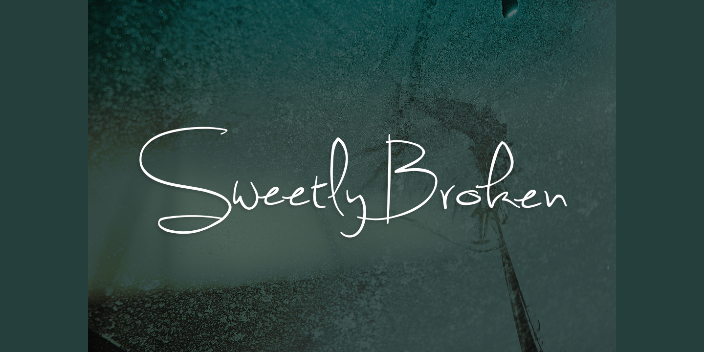 Sweetly Broken font family - 3