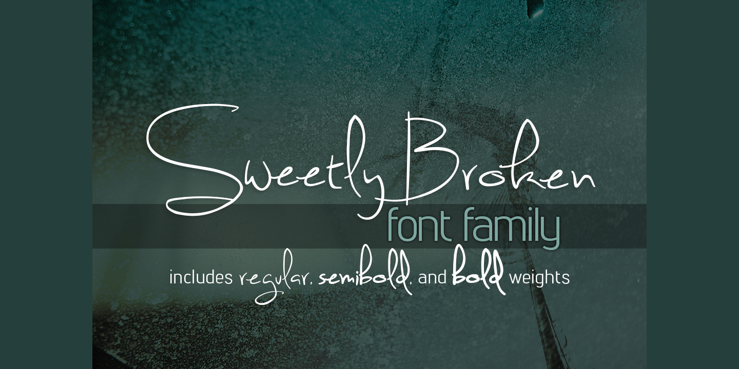 Sweetly Broken font family - 1