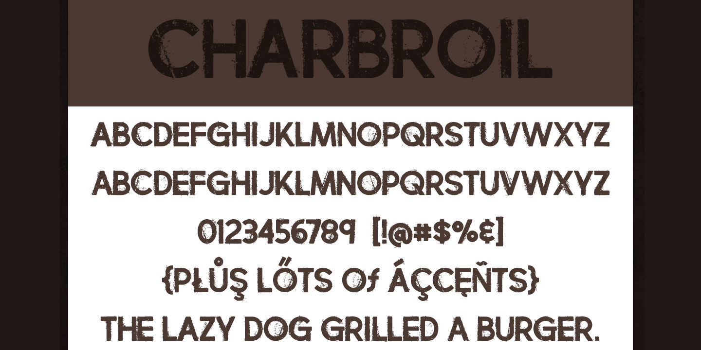 Charbroil font family - 1