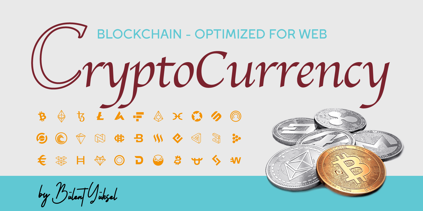 Cryptocurrency Font | Fontspring