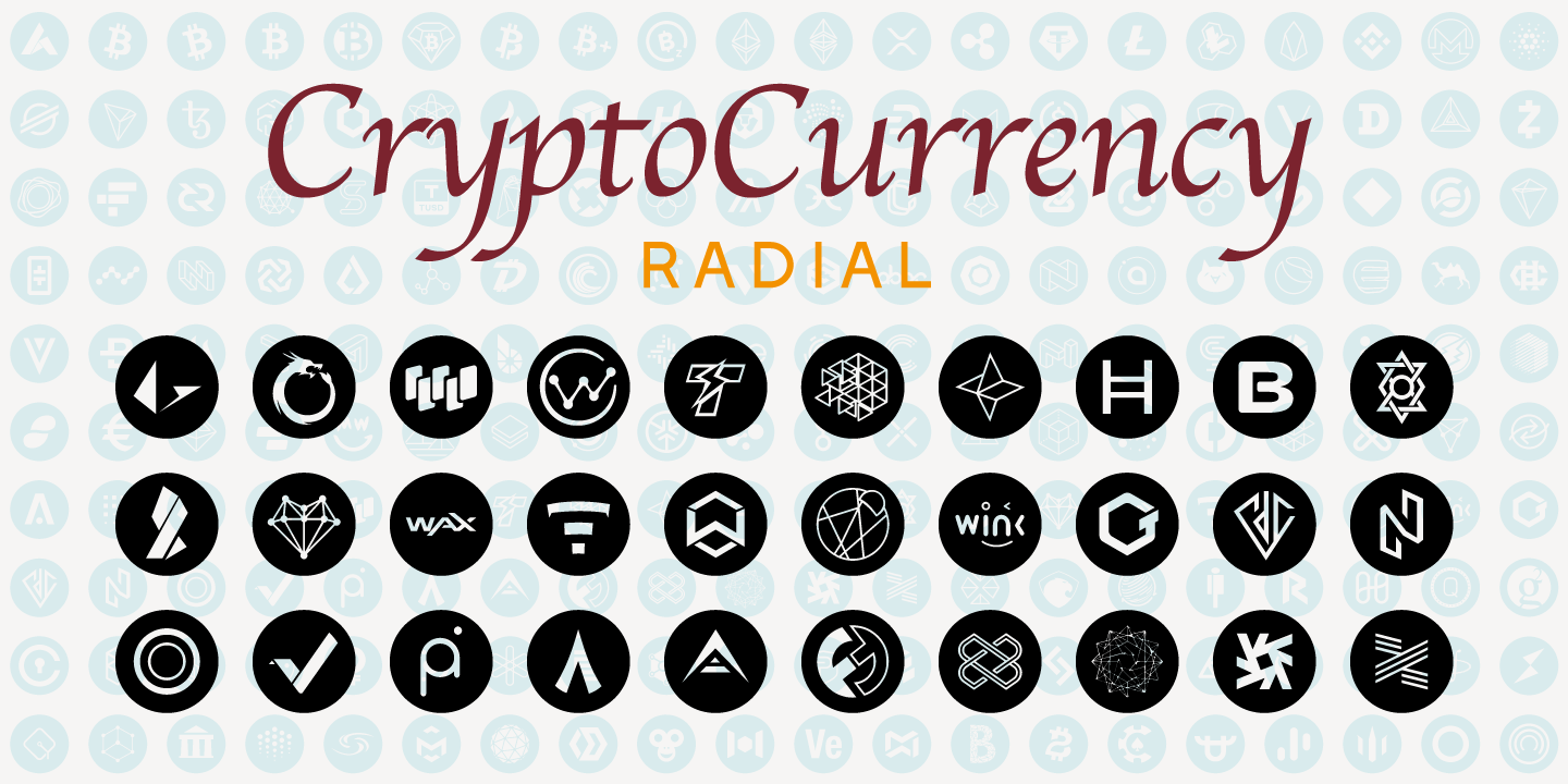 Cryptocurrency Font | Fontspring
