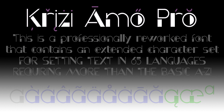 Krizi Amo Pro font family - 6