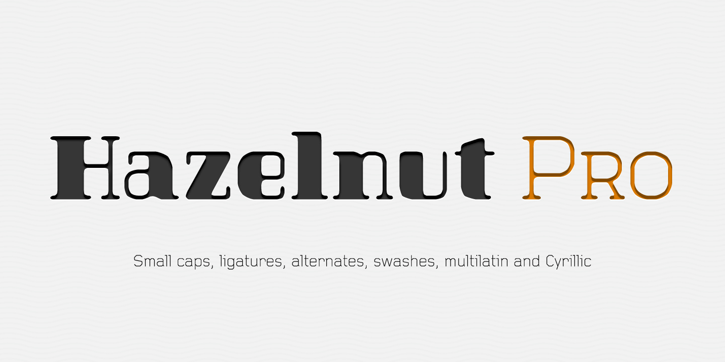 Hazelnut Pro font family