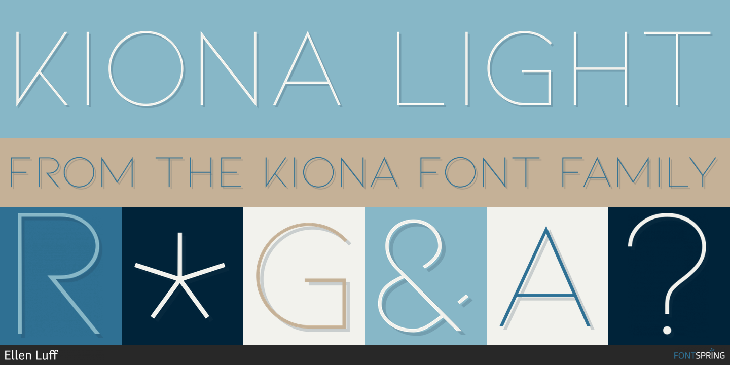 Similar Fonts To KIONA | Fontspring