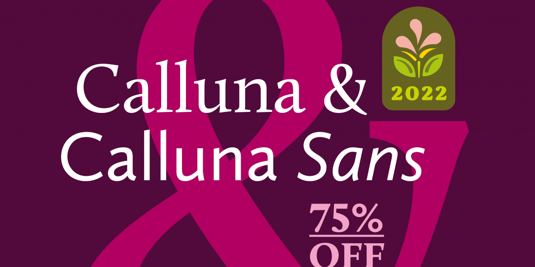 Calluna + Calluna Sans Font Poster