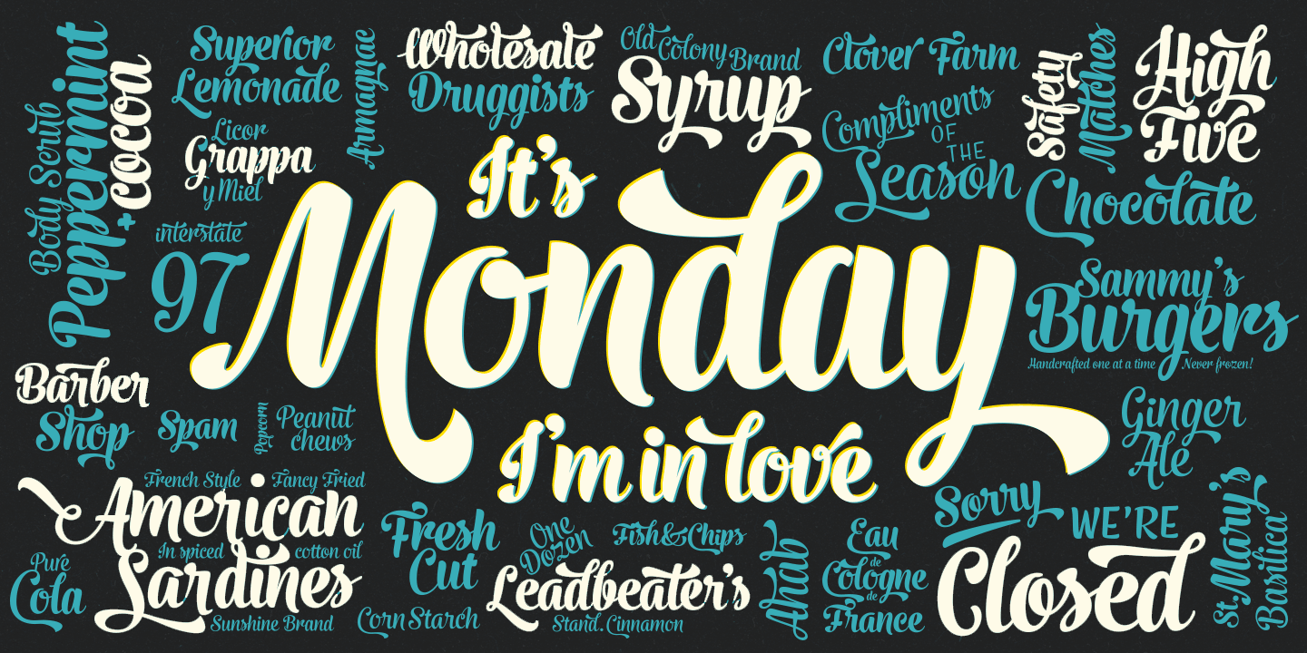 Monday Font  Fontspring