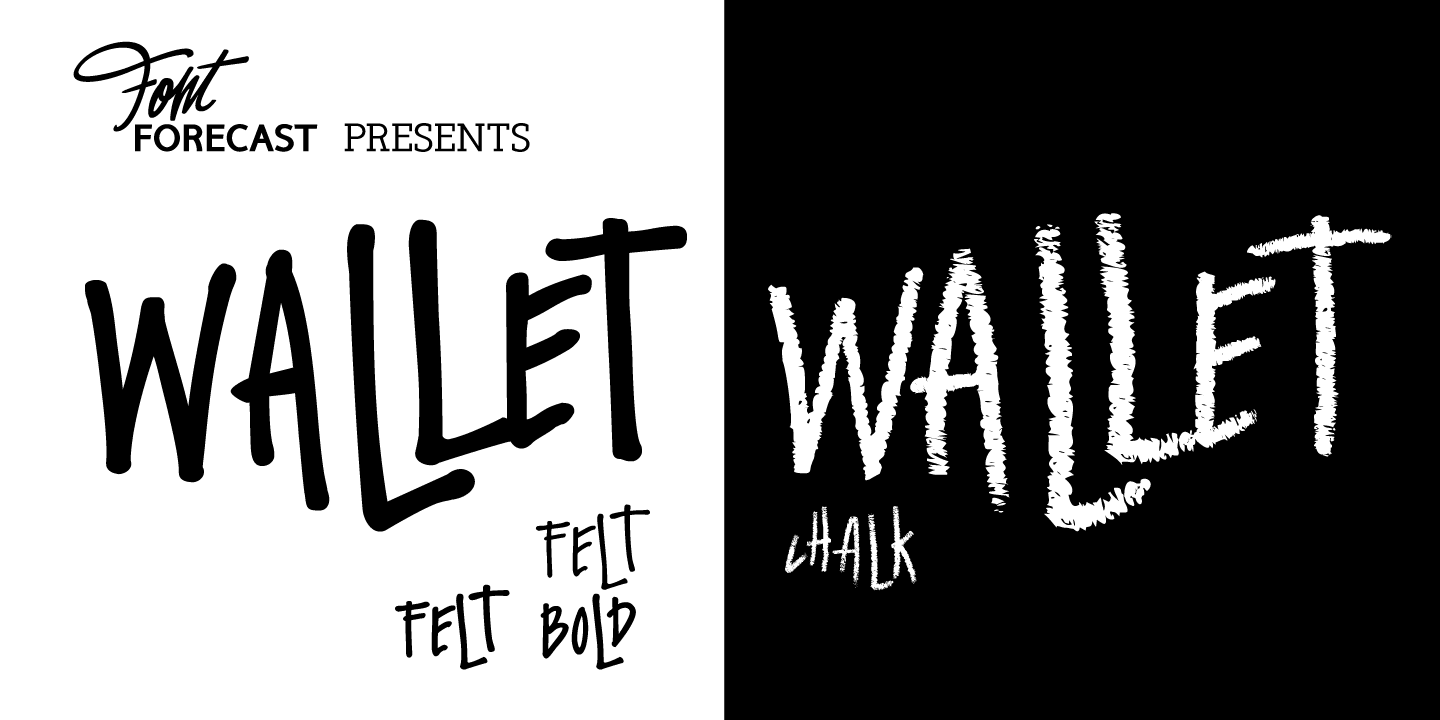 Wallet font family