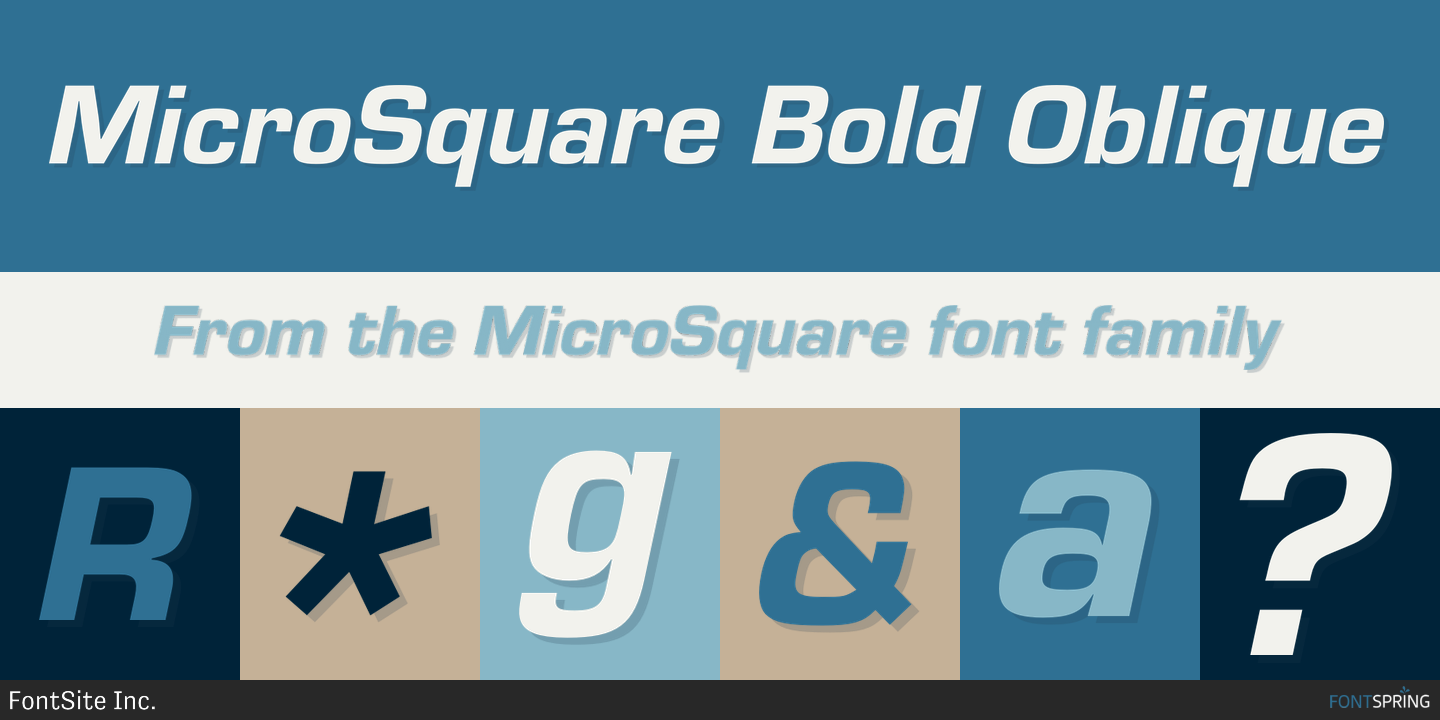 microsquare font