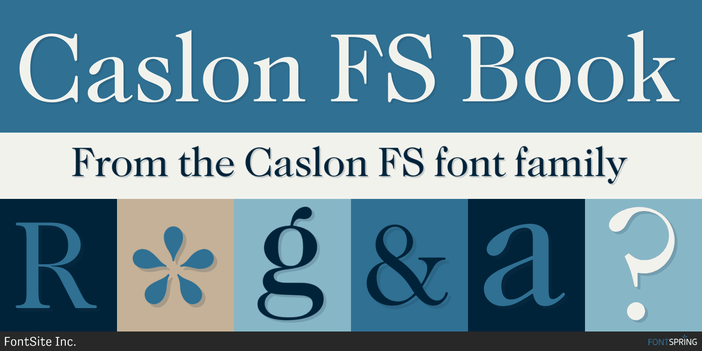 caslon font microsoft word