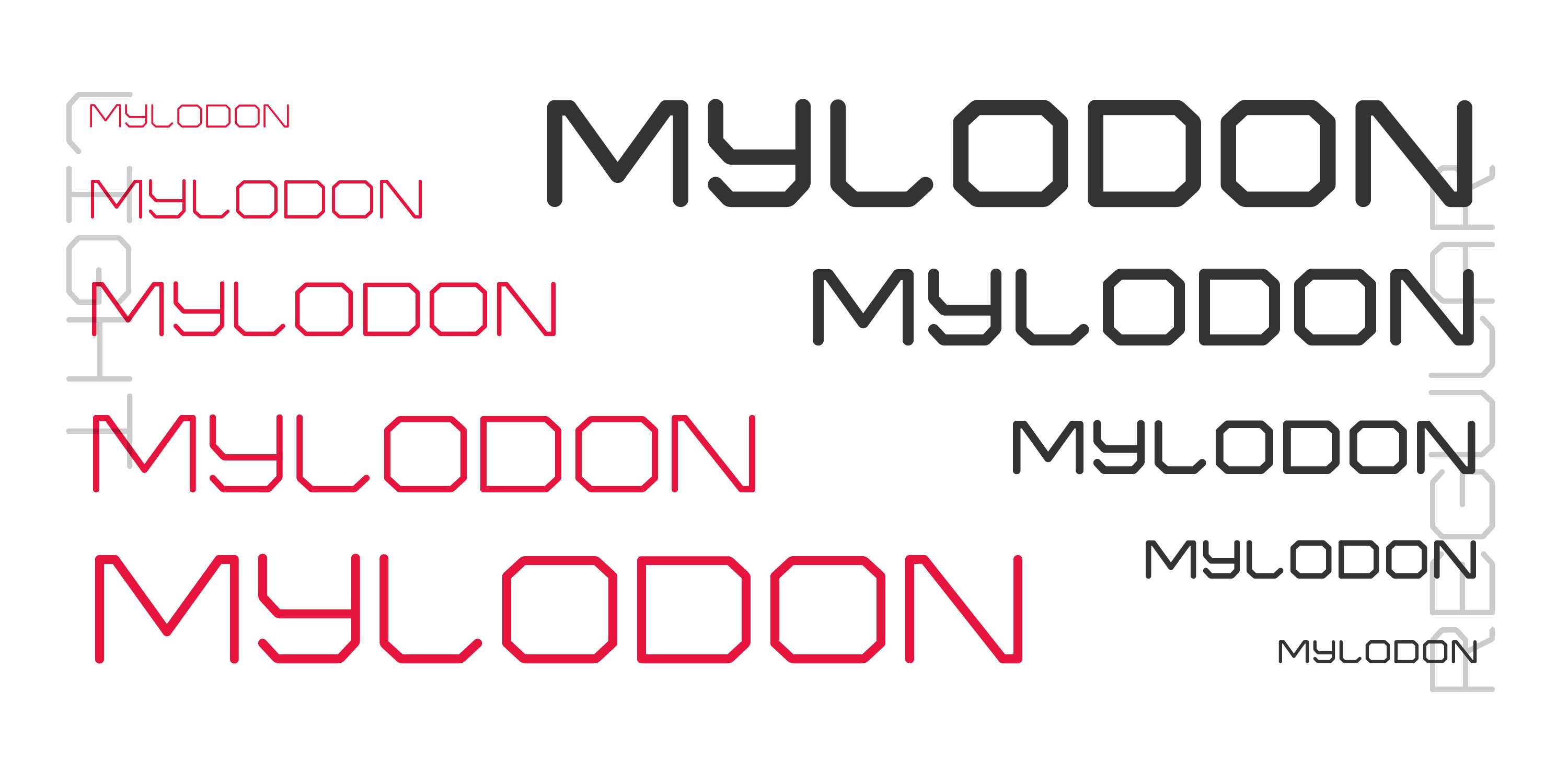 Mylodon font family - 3