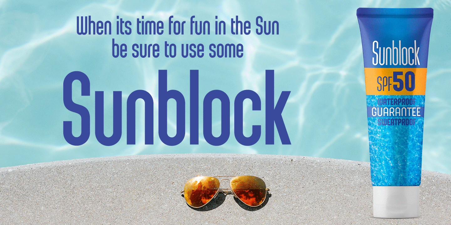 Sunblock Pro Collection font collection - 7