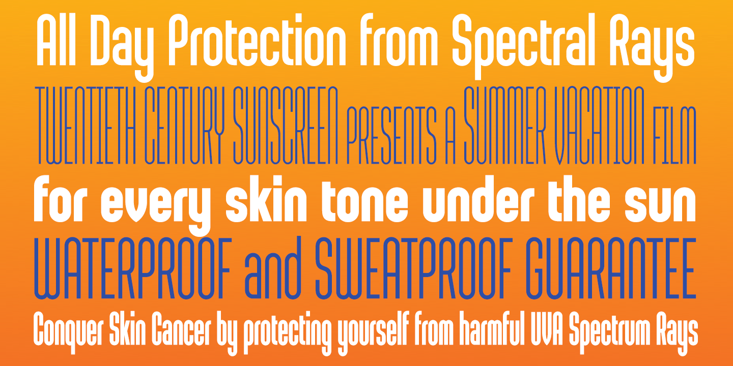 Sunblock Pro Collection font collection - 5