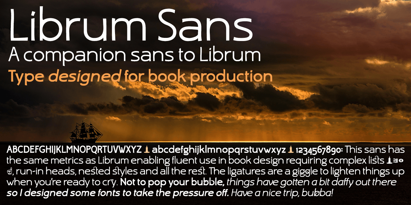Librum Sans font family