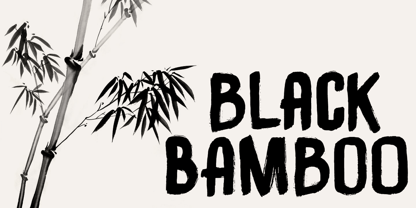 Fontspring | Black Bamboo Font by Hanoded