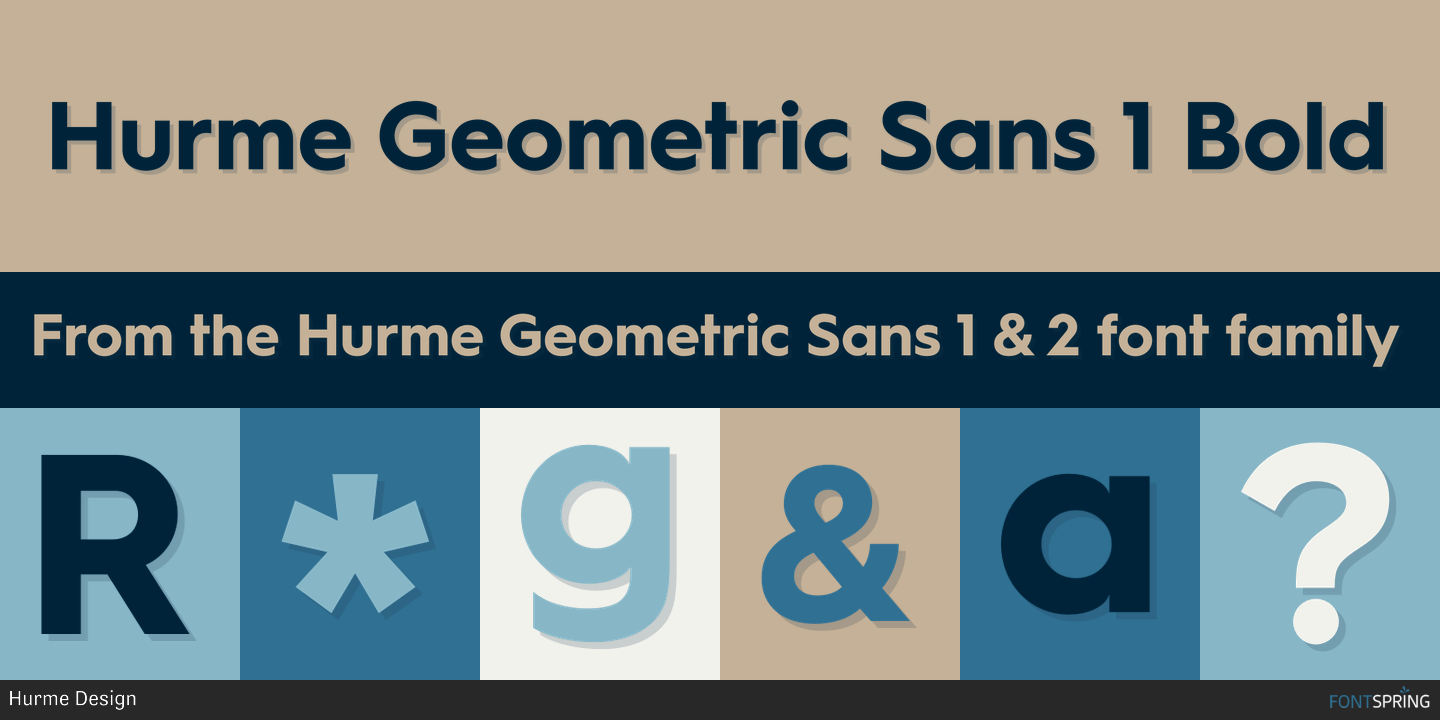 hurme geometric sans 1 bold oblique