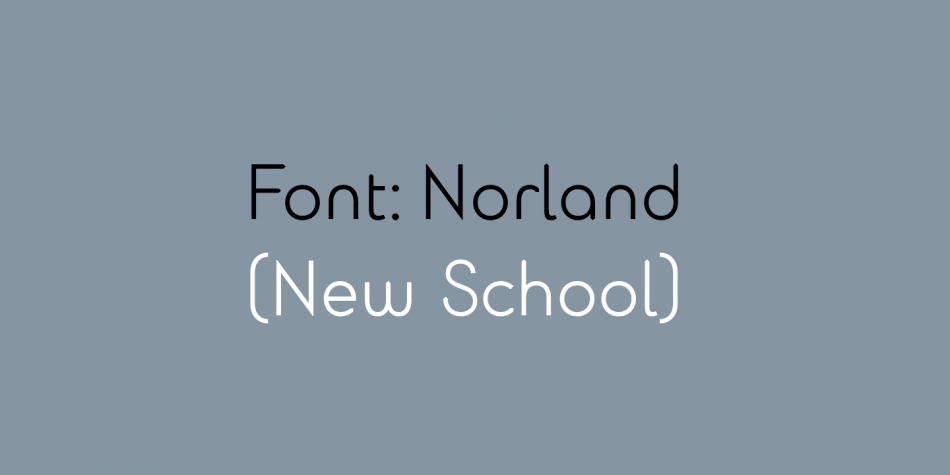 Norland Type Face - Title image