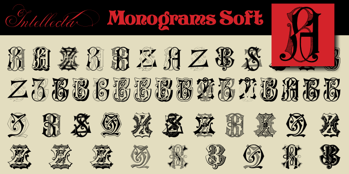 Intellecta Monograms Soft font family