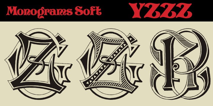 Intellecta Monograms Soft font family - 3