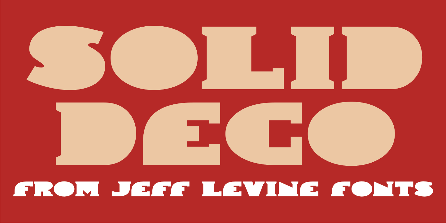 Solid Deco JNL font family