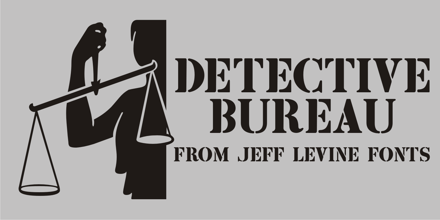 Detective Bureau JNL font family