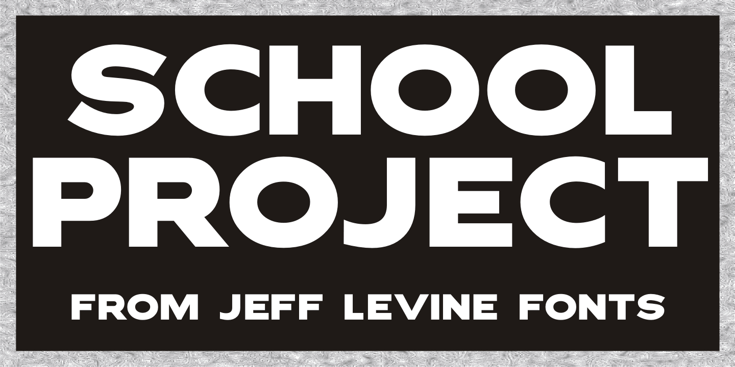 School Project JNL font family