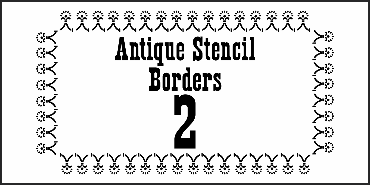 Antique Stencil Borders Two Jnl Font Fontspring