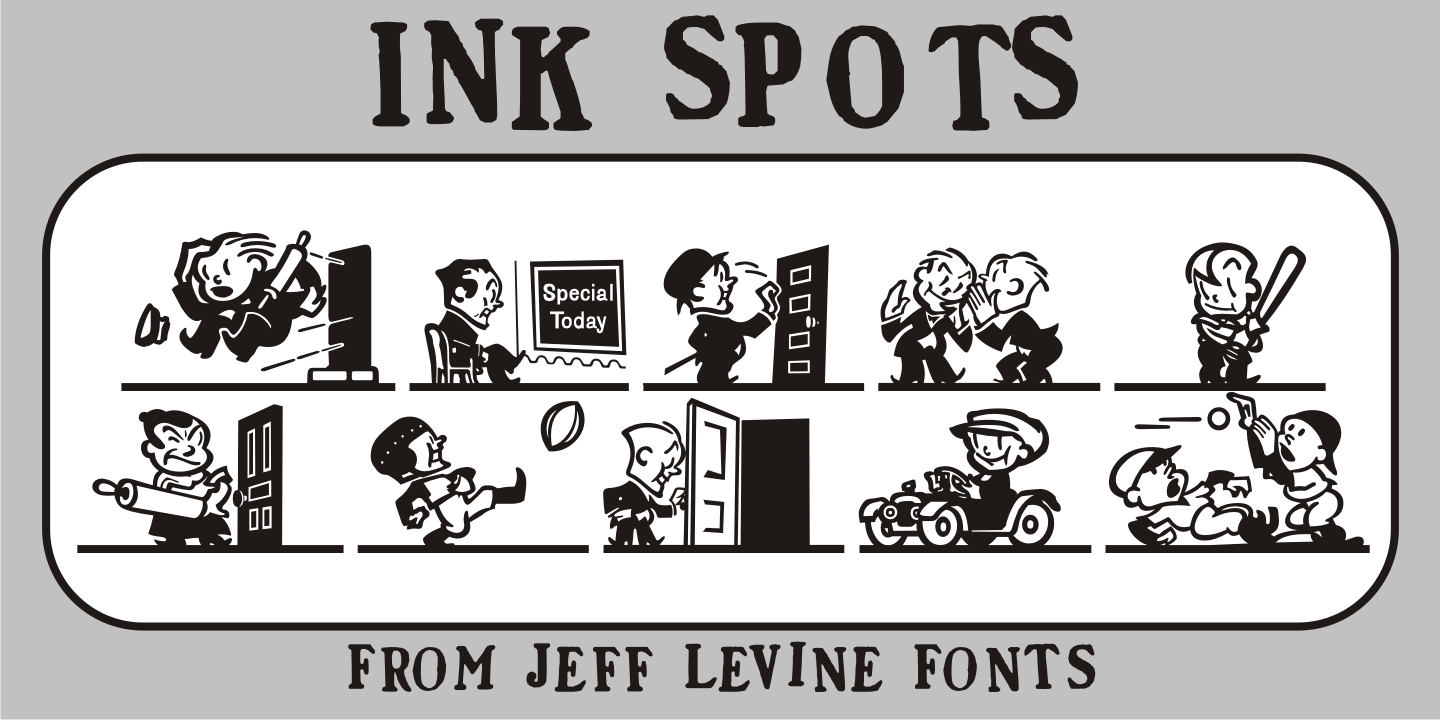 Ink Spots JNL font family