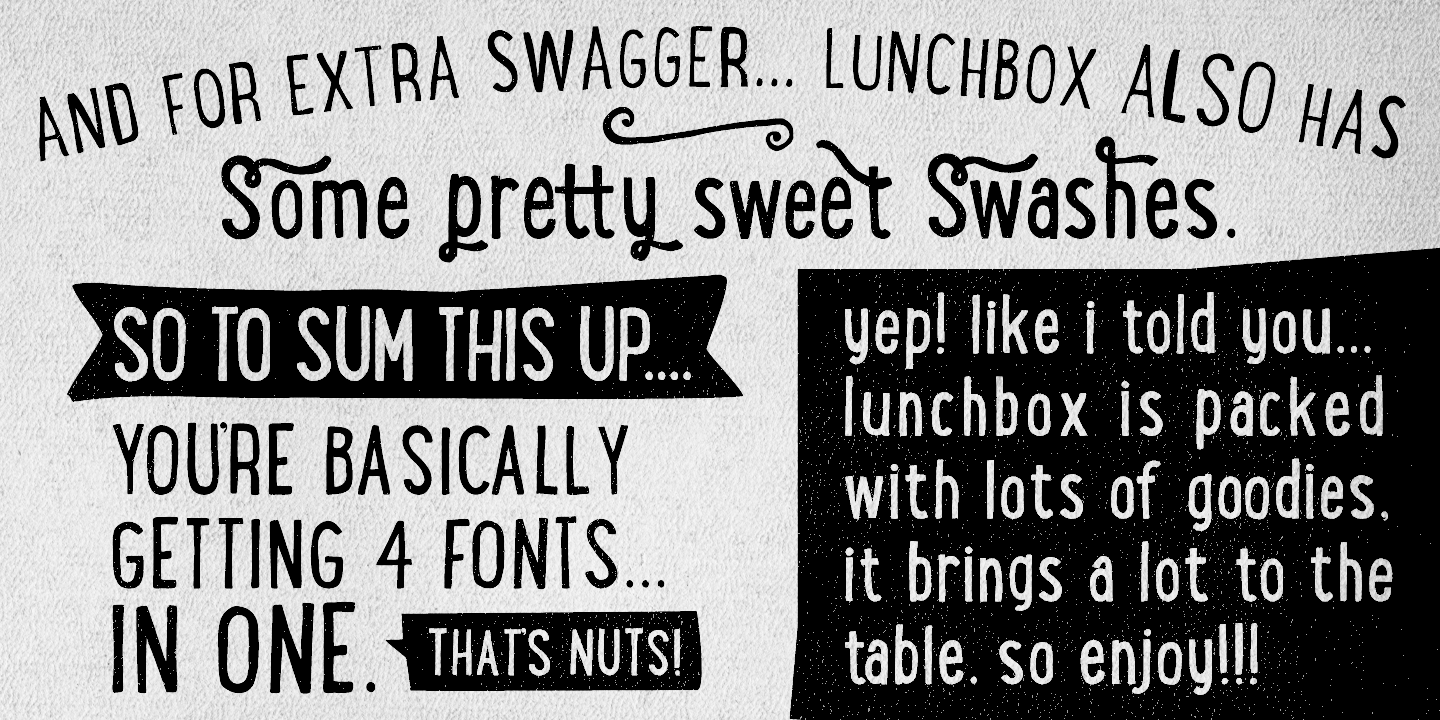 LunchBox Font Fontspring LunchBox Font Fontspring