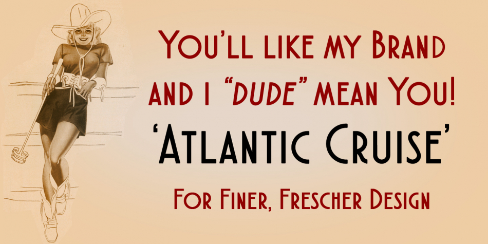 Atlantic Cruise Vintage and Modern Font