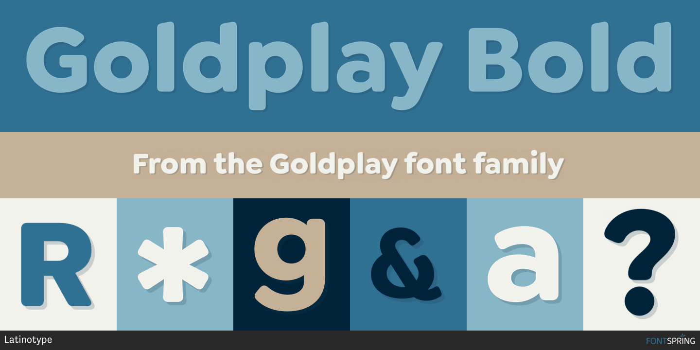 Goldplay Family Font | Fontspring