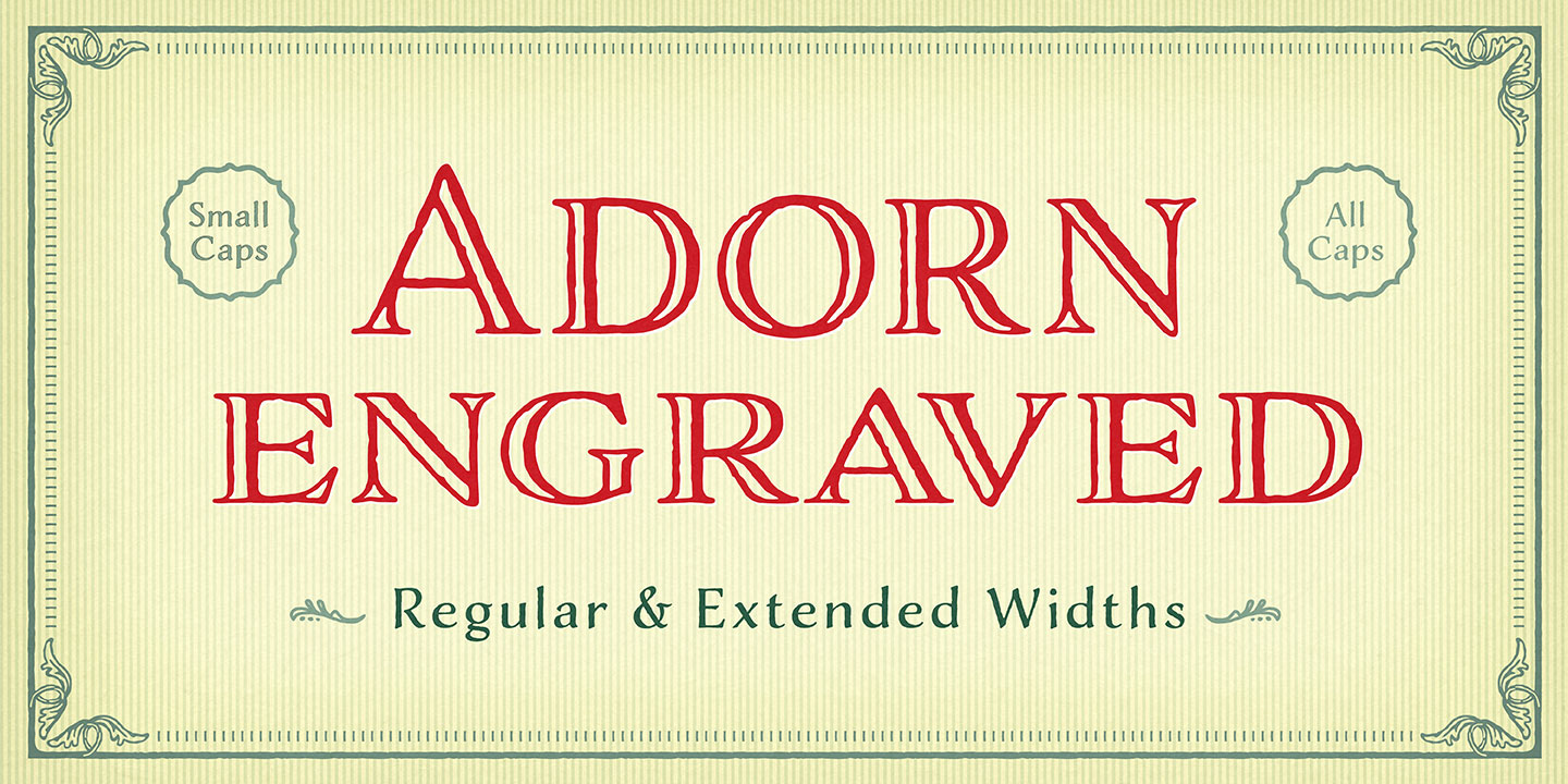 Adorn Collection font family - 14