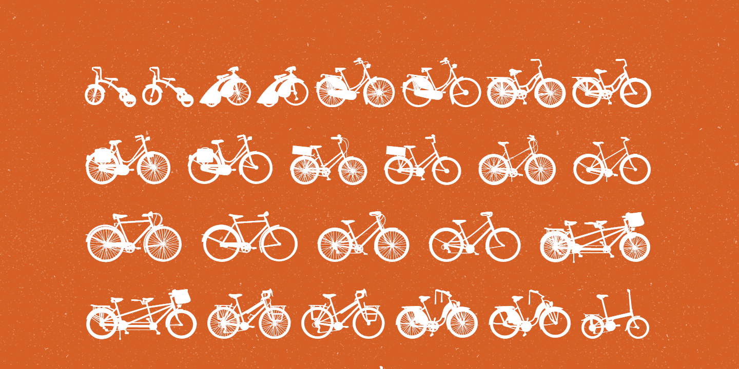 Bikes font family - 3