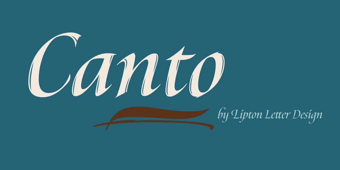 Canto Font Poster