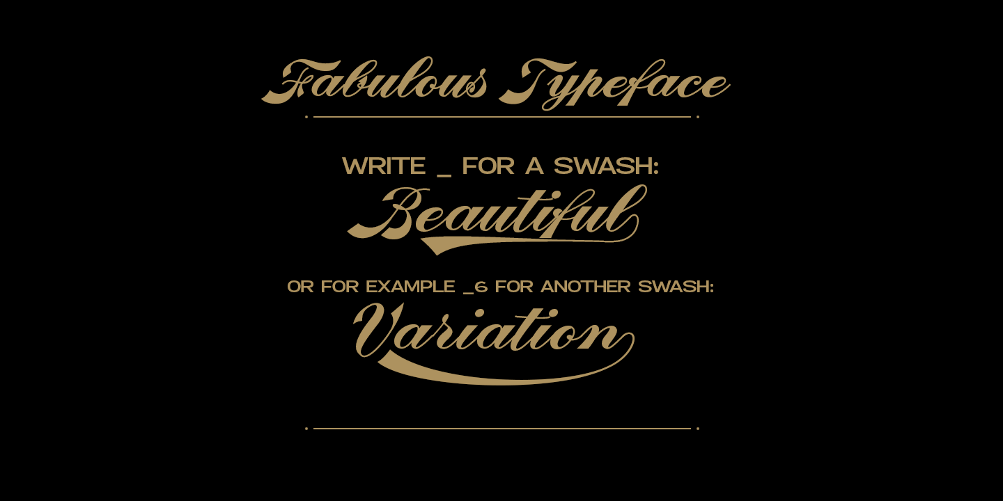 Fabulous font family - 2