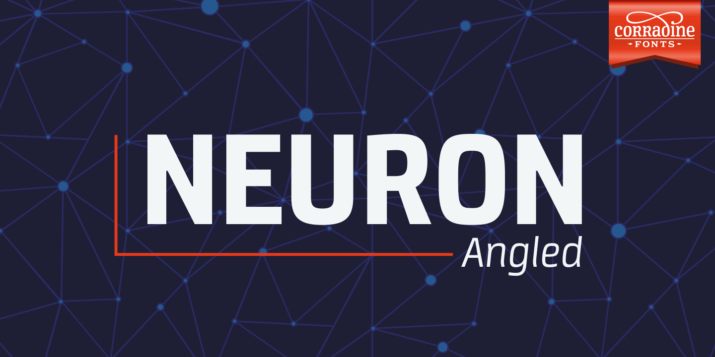 Neuron Angled Font | Fontspring