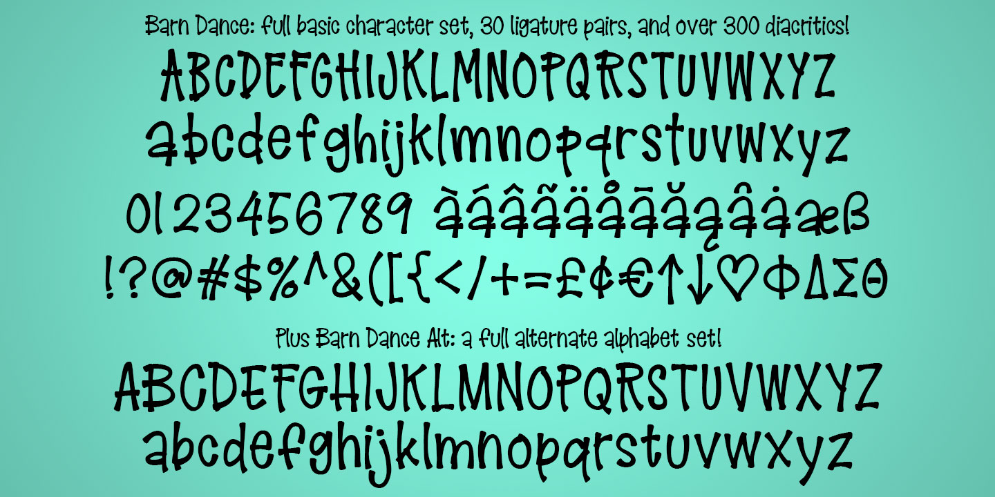 Barn Dance Font Fontspring