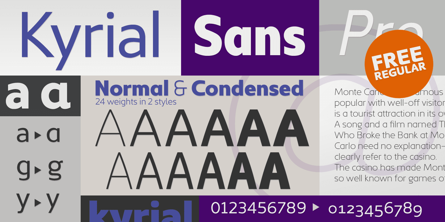 Kyrial Sans Pro font family