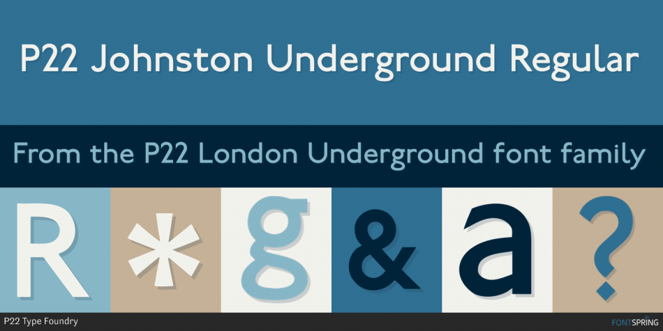 P22 London Underground Font Fontspring