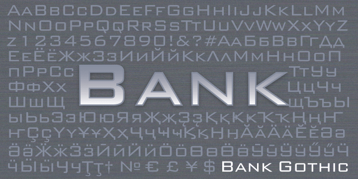 bank gothic bold font bank gothic bold font