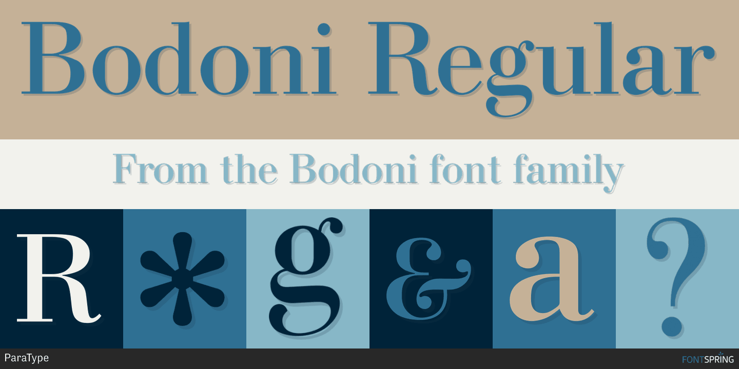 bodoni bold font free