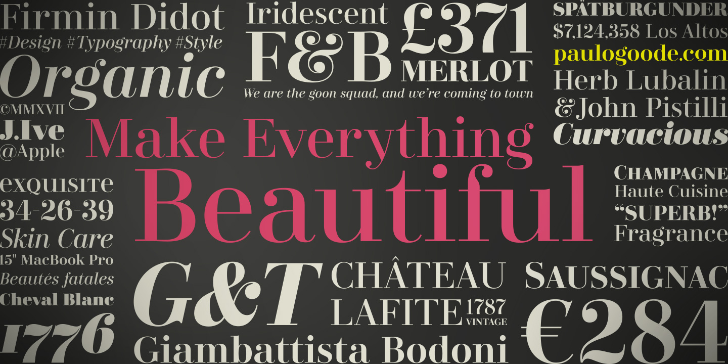 Didonesque font family - 5