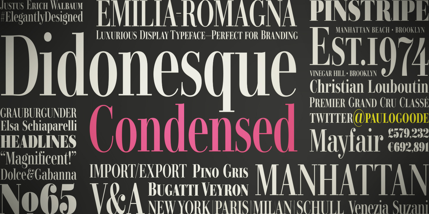 Didonesque font family - 8